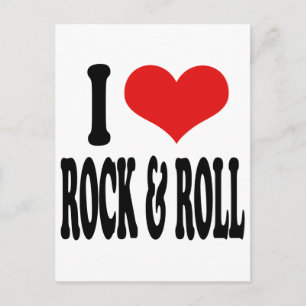 Carte Postale I Love Rock & Roll