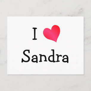 Carte Postale I Love Sandra