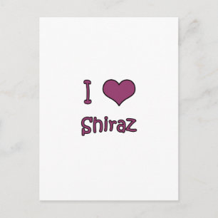 Carte Postale I Love Shiraz