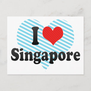Carte Postale I Love Singapore