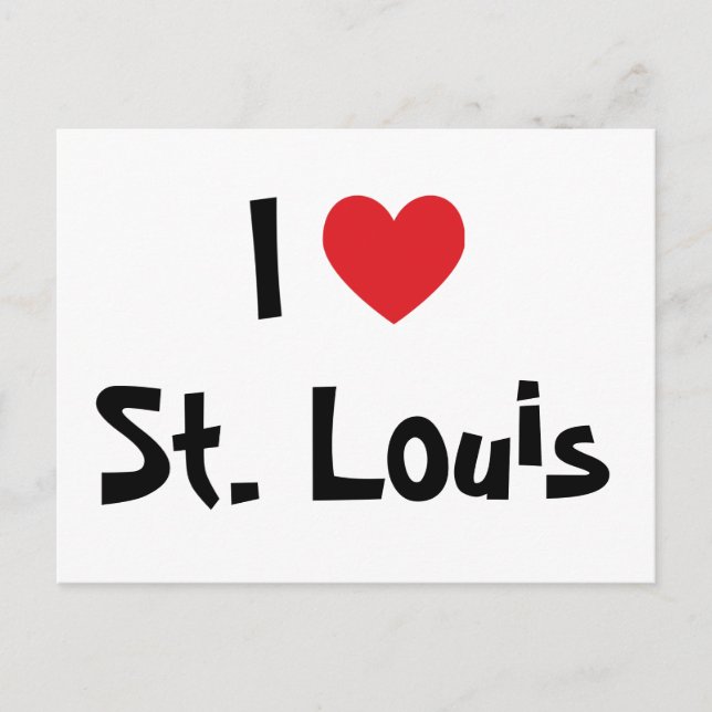 Carte Postale I Love St. Louis (Devant)