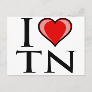 Carte Postale I Love TN - Tennessee