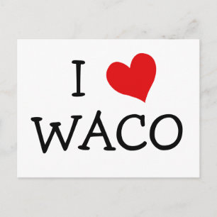 Carte Postale I Love Waco