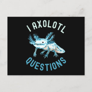 Carte Postale I Questions Axolotl, Mignolette Axolotl