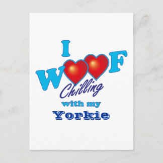 Carte Postale I Woof Yorkie