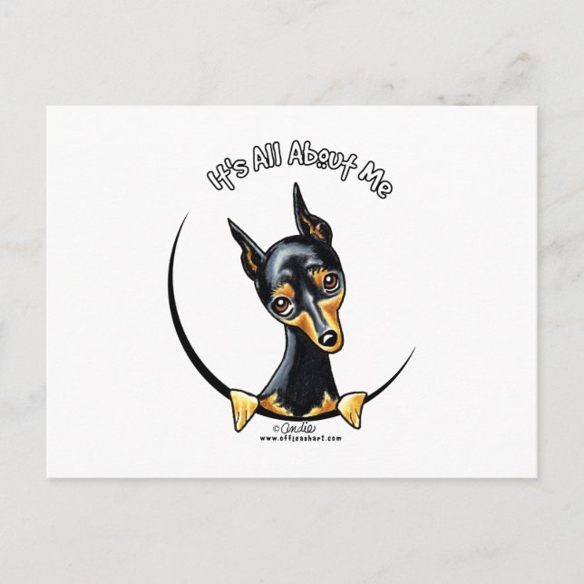 Carte Postale IAAM de Pinscher Miniature (Devant)