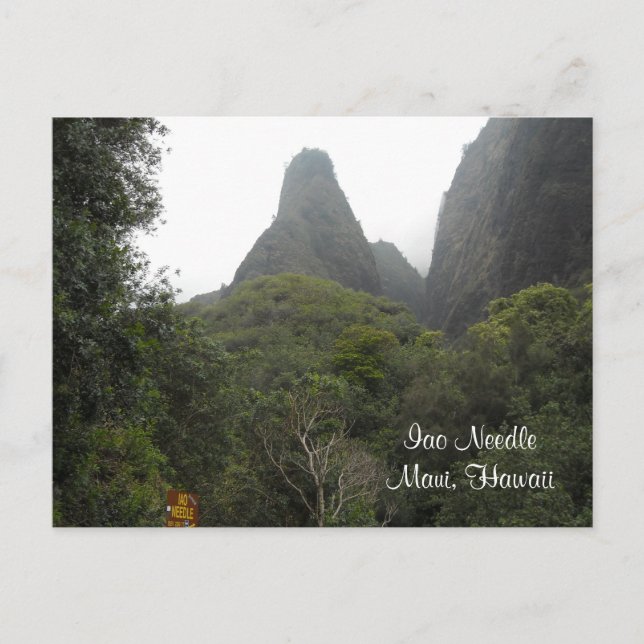 Carte Postale Iao Needle - Maui Hawaii (Devant)