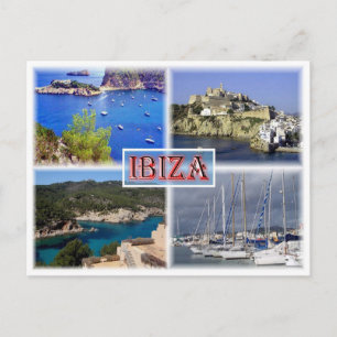 Carte Postale Ibiza ^ San Miquel - Vieille Ville - Père Noël Eul
