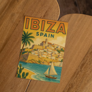 Carte Postale Ibiza vintage Espagne Baléares