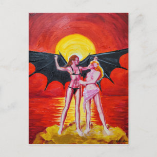 Carte Postale Icarus féminin