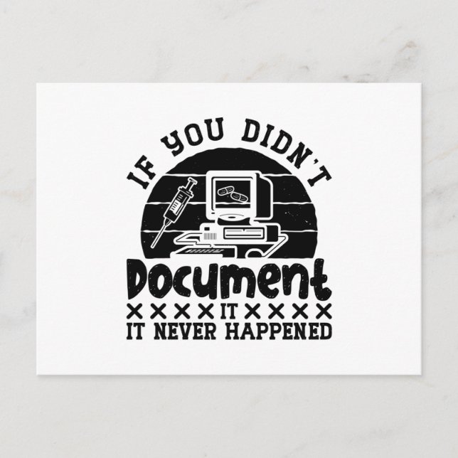 Carte Postale ICD Coding Medical Coder If You Didn't Document (Devant)