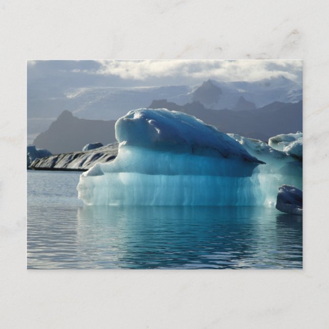 Carte Postale Iceberg bleu (Devant)