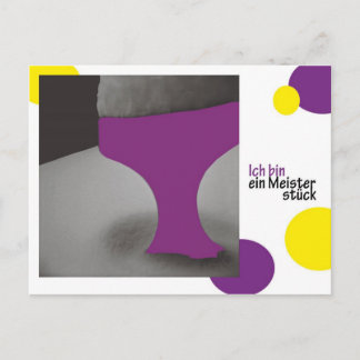 Carte Postale ich bin ein Meisterstueck