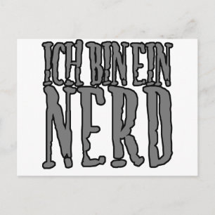 Carte Postale Ich Bin Ein Nerd
