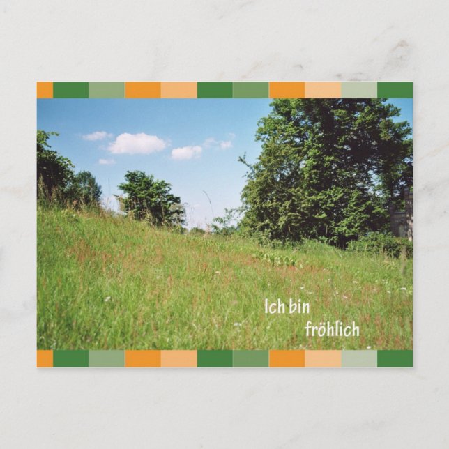 Carte Postale Ich bin froehlich (Devant)