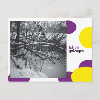 Carte Postale ich bin getragen