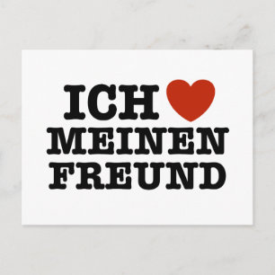 Carte Postale Ich Liebe Meinen Freund