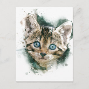 Carte Postale Ici, chou, chou...belle aquarelle