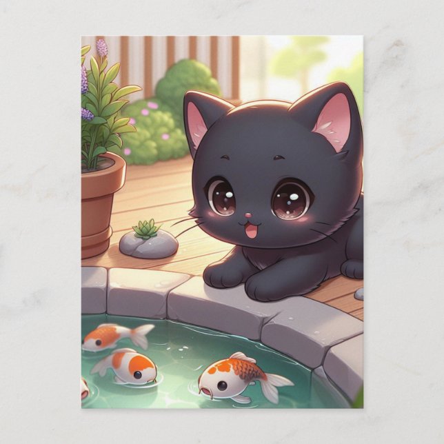 Carte Postale Ici Fishy Fishy ! (Devant)