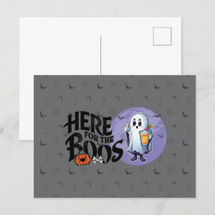 Carte Postale Ici pour les Boos Boire et obtenir votre Spook