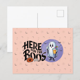 Carte Postale Ici pour les Boos   Boire et obtenir votre Spook