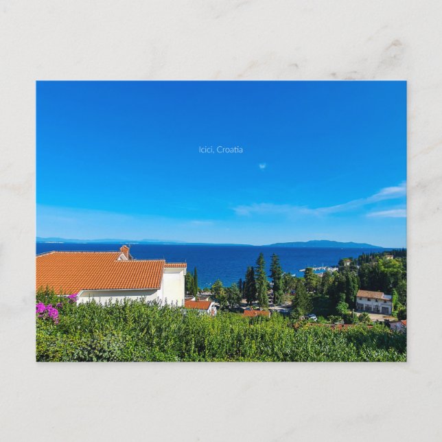 Carte Postale Icici, Croatie photo du paysage (Devant)