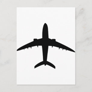 Carte Postale icône avion avion