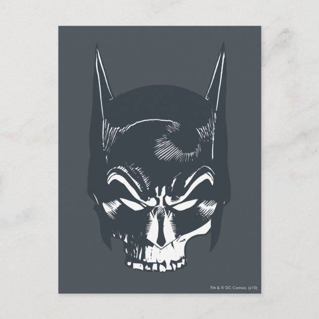 Carte Postale Icône Batman Cowl/Skull (Devant)