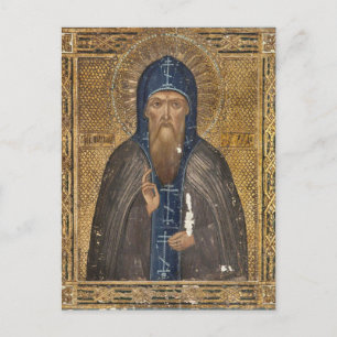 Carte Postale Icône chrétienne orthodoxe de Zadonsk