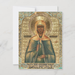 Carte Postale Icône chrétienne orthodoxe St. Mary Magdalene