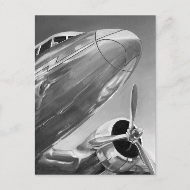 Carte Postale Icône d'aviation : Vue de -Fin (Devant)