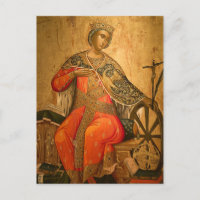 Icône orthodoxe chrétienne de Ste-Catherine
