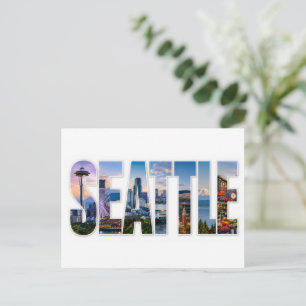 Carte Postale Icônes de la skyline de Seattle - Lieux emblématiq