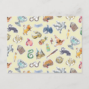 Carte Postale Icônes Harry Potter à l'aquarelle