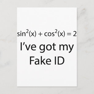 Carte Postale ID faux