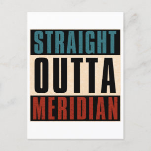 Carte Postale ID Idaho Méridien plein droit