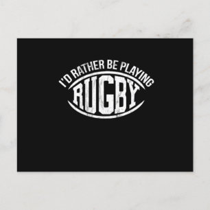 Carte Postale ID Plutôt jouer au rugby