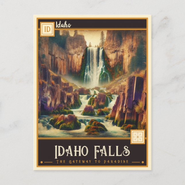 Carte Postale Idaho Falls, Idaho | VINTAGE (Devant)