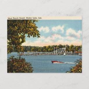 Carte Postale Ideal Beach Resort, Shafer Lake, Indiana