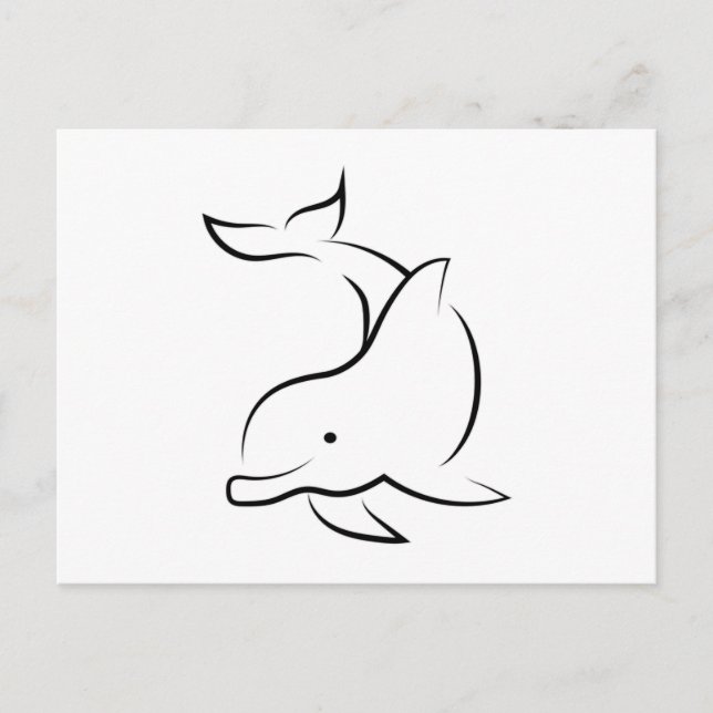 Carte Postale Idée Cadeau Dauphins Dauphin Animal Marin Océan Ea (Devant)