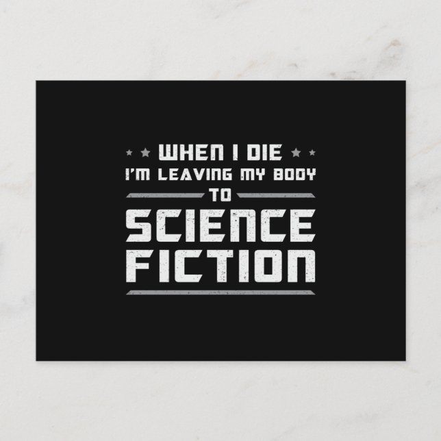 Carte Postale Idée cadeau de science-fiction pour la journée de  (Devant)