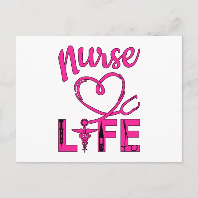 Carte Postale Idée cadeau infirmière docteur hôpital soins médic (Devant)