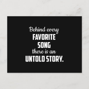 Carte Postale Idée Cadeau Instrument Musical Musicien Son