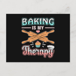 Carte Postale Idée cadeau thérapie gâteau boulangerie boulanger 