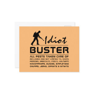 Carte Postale Idiot Buster