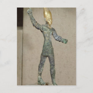 Carte Postale Idole du dieu Baal, d'Ugarit, Syrie