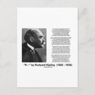 Carte Postale "If—" Poème De Rudyard Kipling