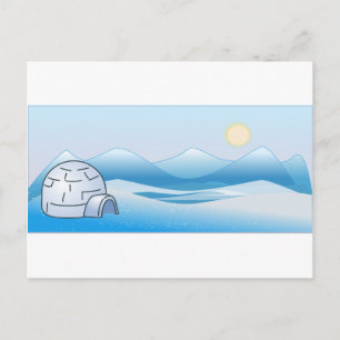 Carte postale Igloo Arctique