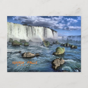 Carte Postale Iguasu tombe, Brésil