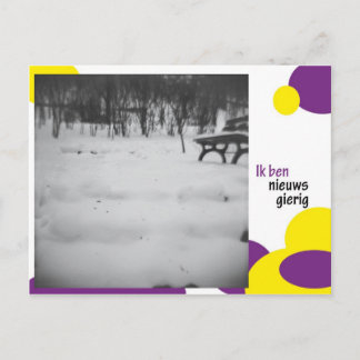 Carte Postale Ik ben nieuwsgierig